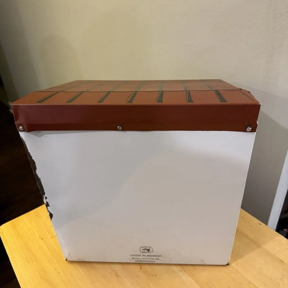 Vintage Corona Extra Cantina Metal Ice Chest Cooler Save Water Drink Corona Rare